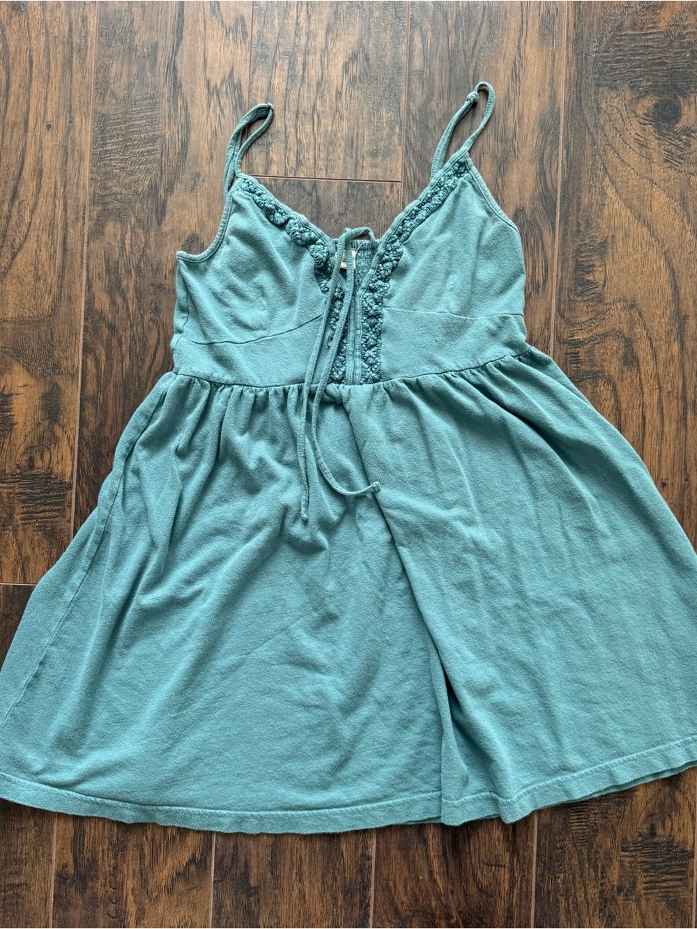 Roxy Seafoam Blue Mini Sundress Size Large